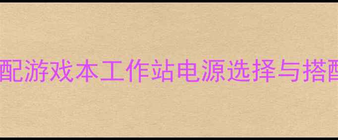 图片 300W电源显卡推荐：高配游戏本工作站电源选择与搭配指南（附实测数据）1