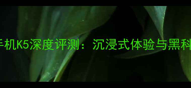 图片 3D手机K5深度评测：沉浸式体验与黑科技2