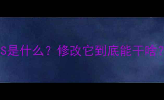 图片 DNS是什么？修改它到底能干啥？2