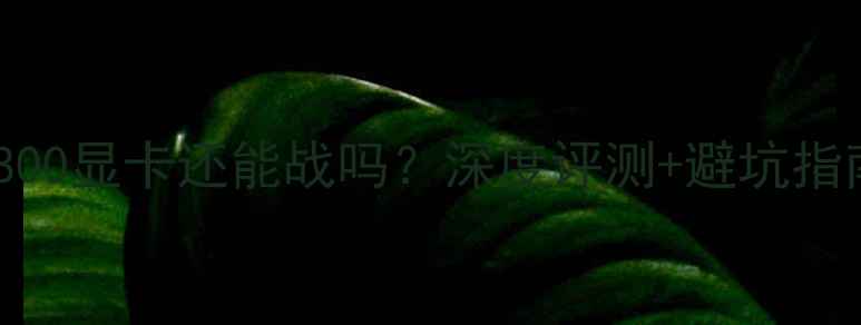 图片 FX5800显卡还能战吗？深度评测+避坑指南✨