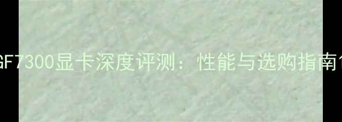 图片 GF7300显卡深度评测：性能与选购指南1
