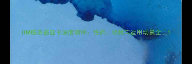 IBM服务器显卡深度测评性能功耗与适用场景全