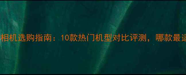 图片 Lomo数码相机选购指南：10款热门机型对比评测，哪款最适合你？2