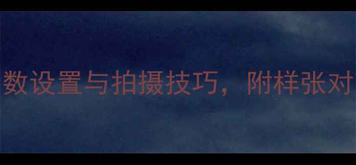 图片 R11相机全攻略：新手必看的参数设置与拍摄技巧，附样张对比分析（附赠清洁保养指南）2