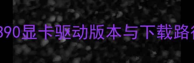 图片 R9390显卡驱动版本与下载路径1