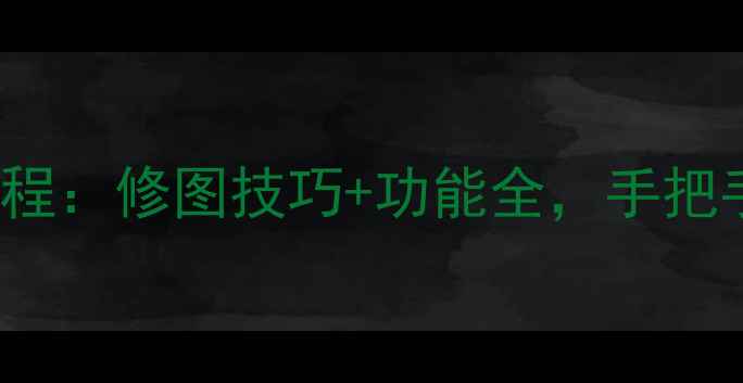 图片 Snapseed电脑版保姆级教程：修图技巧+功能全，手把手教你成为图片处理大师2