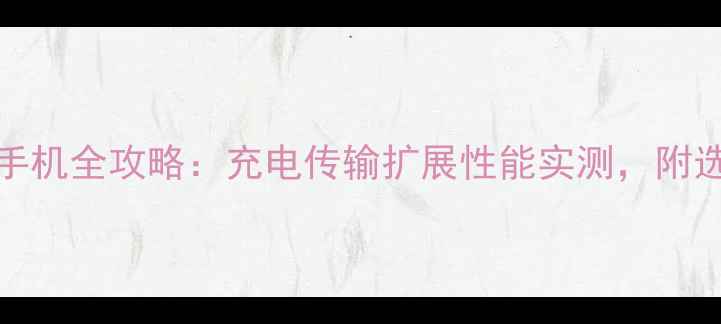 图片 Type-C接口手机全攻略：充电传输扩展性能实测，附选购避坑指南