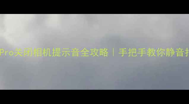 图片 iPhone5s15Pro关闭相机提示音全攻略｜手把手教你静音拍摄不尴尬2