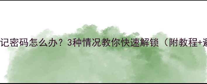图片 vivo手机忘记密码怎么办？3种情况教你快速解锁（附教程+避坑指南）2