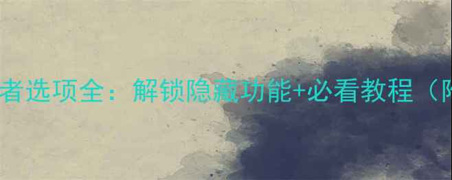 图片 ✨小米手机开发者选项全：解锁隐藏功能+必看教程（附图文步骤）✨2