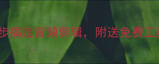 图片 ✨手机如何剪切歌曲？5步搞定音频剪辑，附送免费工具推荐（附教程图解）🔥