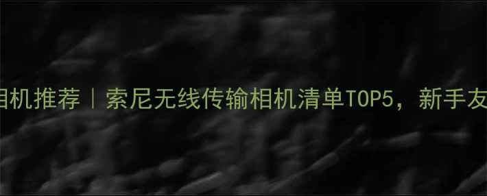 图片 ✨索尼WiFi相机推荐｜索尼无线传输相机清单TOP5，新手友好高性价比1