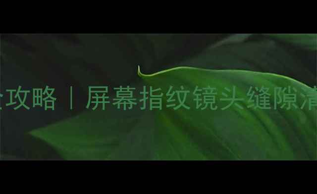图片 ✨苹果手机除尘全攻略｜屏幕指纹镜头缝隙清洁技巧大公开🔍1