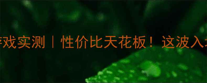 图片 万丽显卡游戏实测｜性价比天花板！这波入坑真的值？