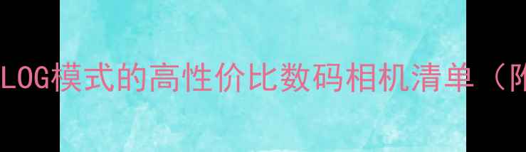 图片 专业相机推荐10款能拍LOG模式的高性价比数码相机清单（附参数对比+避坑指南）