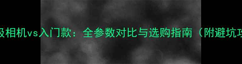图片 专业级相机vs入门款：全参数对比与选购指南（附避坑攻略）