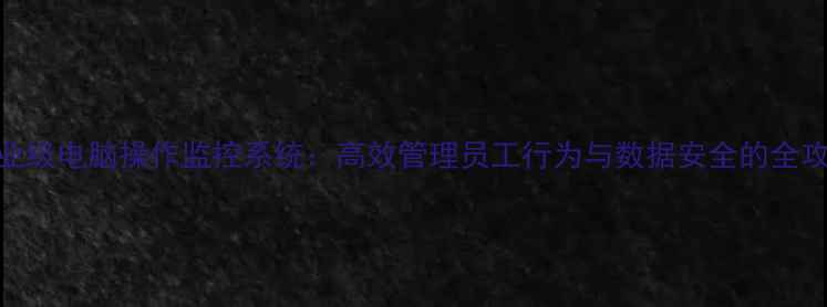 图片 企业级电脑操作监控系统：高效管理员工行为与数据安全的全攻略