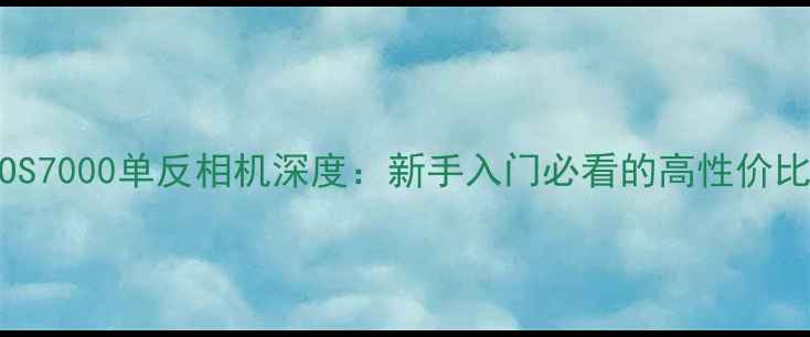 图片 佳能EOS7000单反相机深度：新手入门必看的高性价比选择1