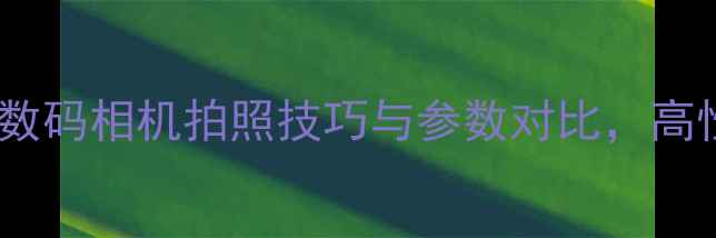 图片 佳能IXUS140全面：数码相机拍照技巧与参数对比，高性价比旅行神器推荐