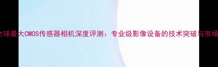 图片 全球最大CMOS传感器相机深度评测：专业级影像设备的技术突破与市场1