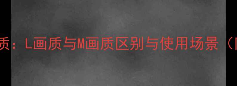 图片 全画幅相机画质：L画质与M画质区别与使用场景（附选购指南）2