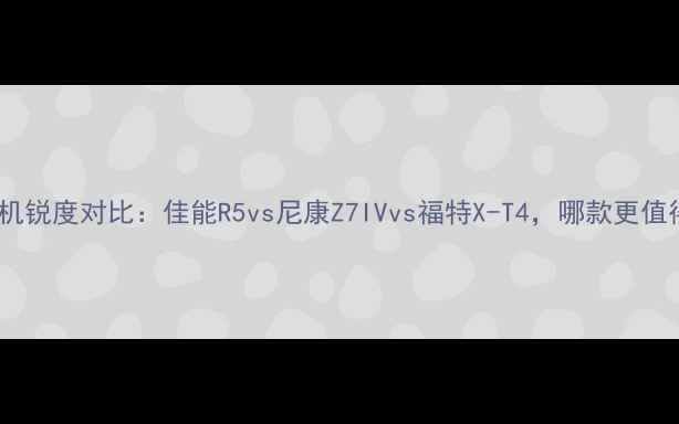 图片 全画幅相机锐度对比：佳能R5vs尼康Z7IVvs福特X-T4，哪款更值得入手？1