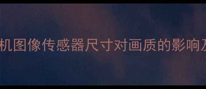 图片 全：数码相机图像传感器尺寸对画质的影响及选购指南1