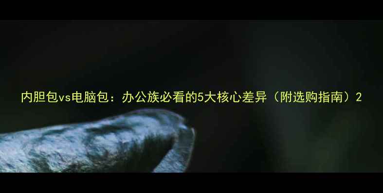图片 内胆包vs电脑包：办公族必看的5大核心差异（附选购指南）2