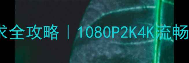 图片 剑网三显卡要求全攻略｜1080P2K4K流畅配置清单💻🎮1