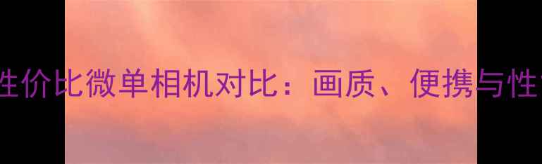 图片 十大高性价比微单相机对比：画质、便携与性能全面1