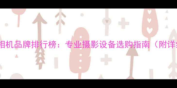 图片 十大高端数码相机品牌排行榜：专业摄影设备选购指南（附详细参数对比）1