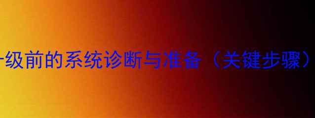 图片 升级前的系统诊断与准备（关键步骤）2