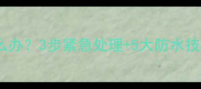 图片 华为手机掉水里怎么办？3步紧急处理+5大防水技巧，秒变防水神器2