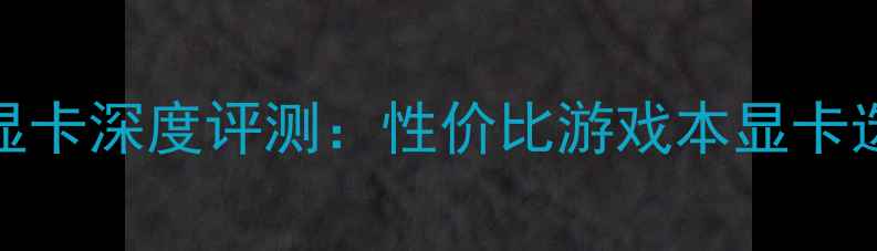 图片 华硕G41显卡深度评测：性价比游戏本显卡选购指南2