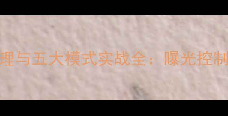 图片 单反测光原理与五大模式实战全：曝光控制的核心密码