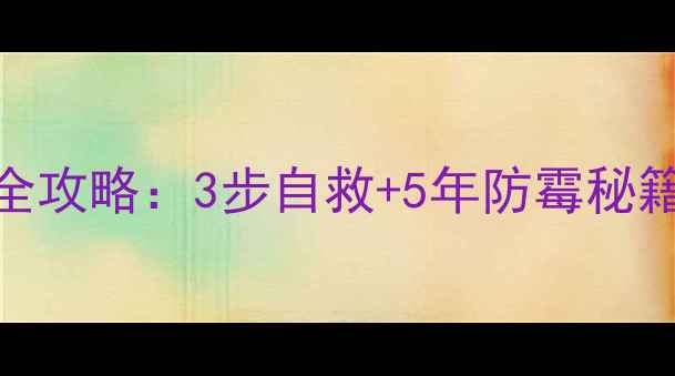 图片 单反镜头霉斑全攻略：3步自救+5年防霉秘籍（附对比图）