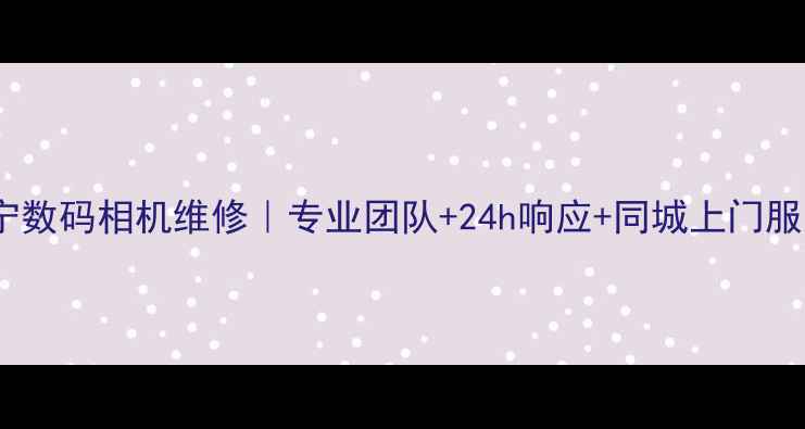 图片 南宁数码相机维修｜专业团队+24h响应+同城上门服务1