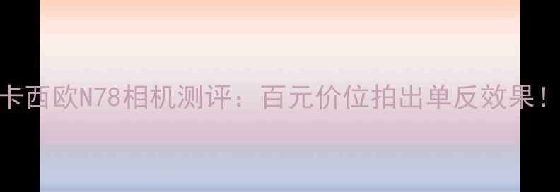 图片 卡西欧N78相机测评：百元价位拍出单反效果！