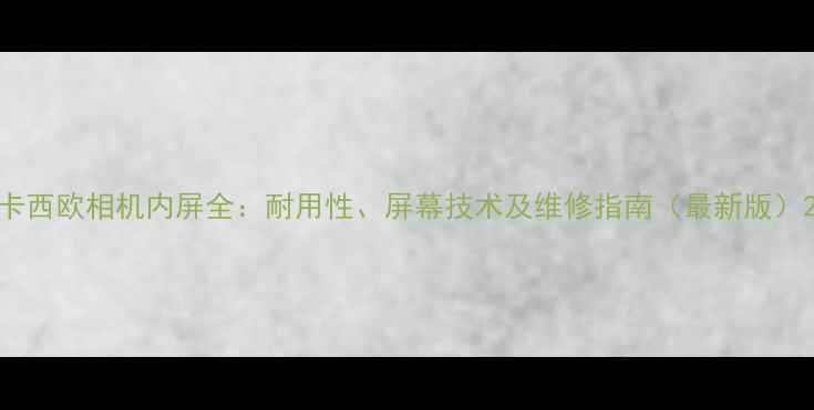 图片 卡西欧相机内屏全：耐用性、屏幕技术及维修指南（最新版）2