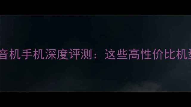 图片 双卡双待收音机手机深度评测：这些高性价比机型值得入手1