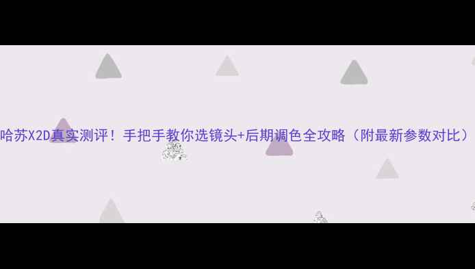 图片 哈苏X2D真实测评！手把手教你选镜头+后期调色全攻略（附最新参数对比）