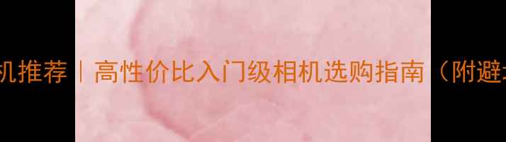 图片 四千元相机推荐｜高性价比入门级相机选购指南（附避坑攻略）1