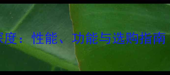 图片 大恒相机参数深度：性能、功能与选购指南（附详细对比）