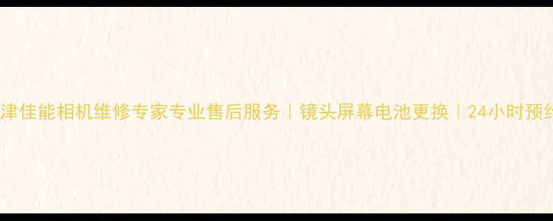 图片 天津佳能相机维修专家专业售后服务｜镜头屏幕电池更换｜24小时预约2