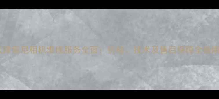 图片 天津索尼相机维修服务全面：价格、技术及售后保障全指南1