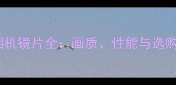 图片 富士相机镜片全：画质、性能与选购指南1