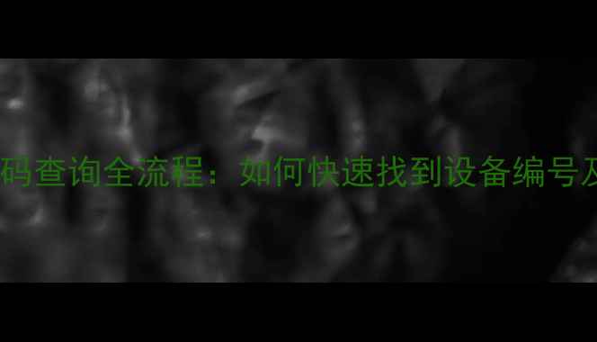 图片 小米手机SN码查询全流程：如何快速找到设备编号及保修信息2