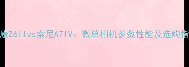 图片 尼康Z6IIvs索尼A7IV：微单相机参数性能及选购指南