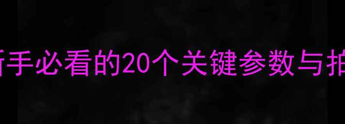 图片 尼康相机设置全攻略：新手必看的20个关键参数与拍摄技巧（附详细教程）2