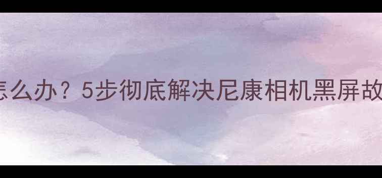 图片 尼康相机黑屏怎么办？5步彻底解决尼康相机黑屏故障及预防指南1